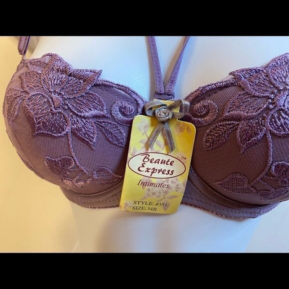 🎀Beaute express sexy push up lace Bra set of 2 Size :34B - Picture 8 of 11